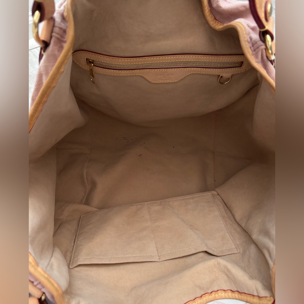 LOUIS VUITTON Rouge Fauvist Denim Sunbeam Monogram Hobo Bag Limited Edition 2010 - Picture 5 of 15